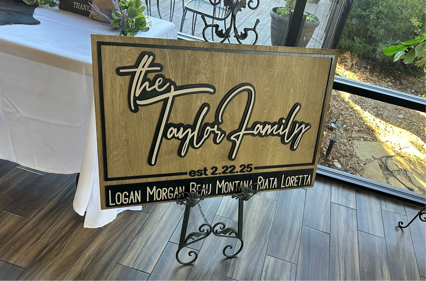 Custom Family Name Home Wall Decor