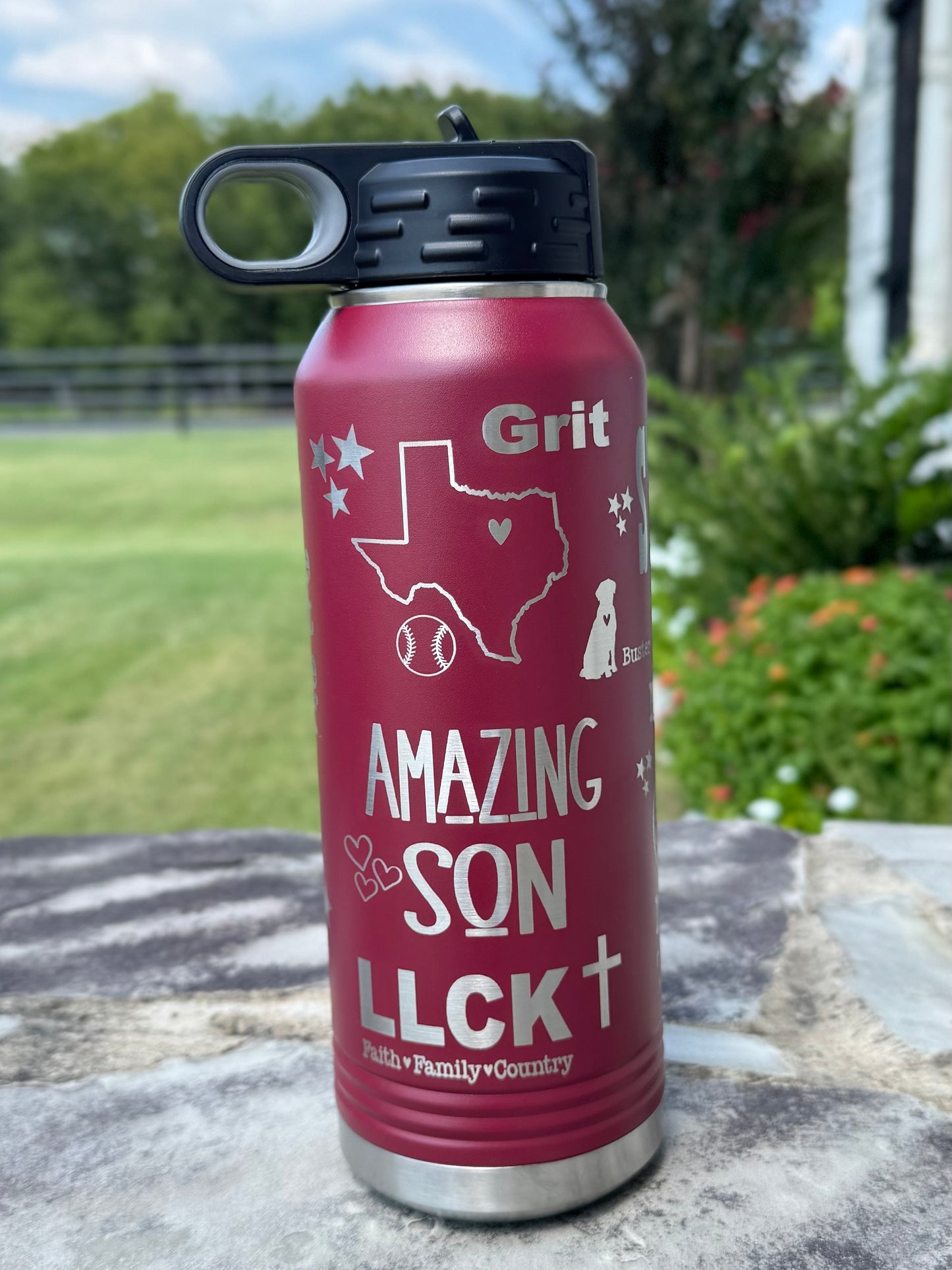 Personalized Engraved Water Bottle