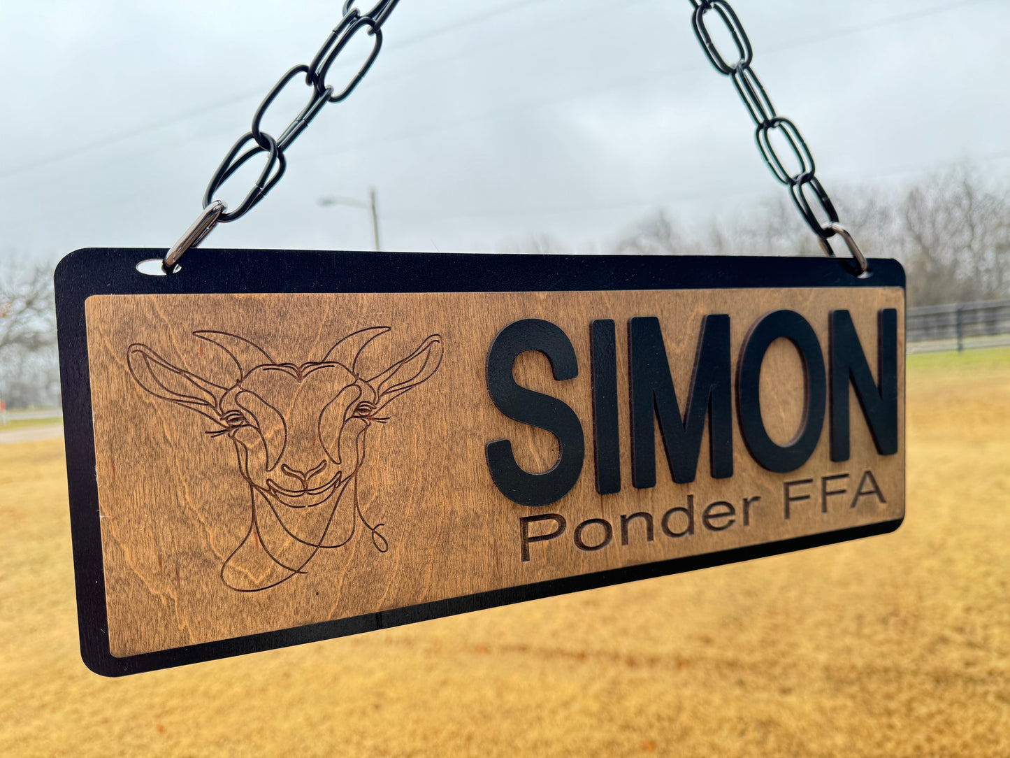 Stall Sign for FFA, 4H Projects or Barn Animal