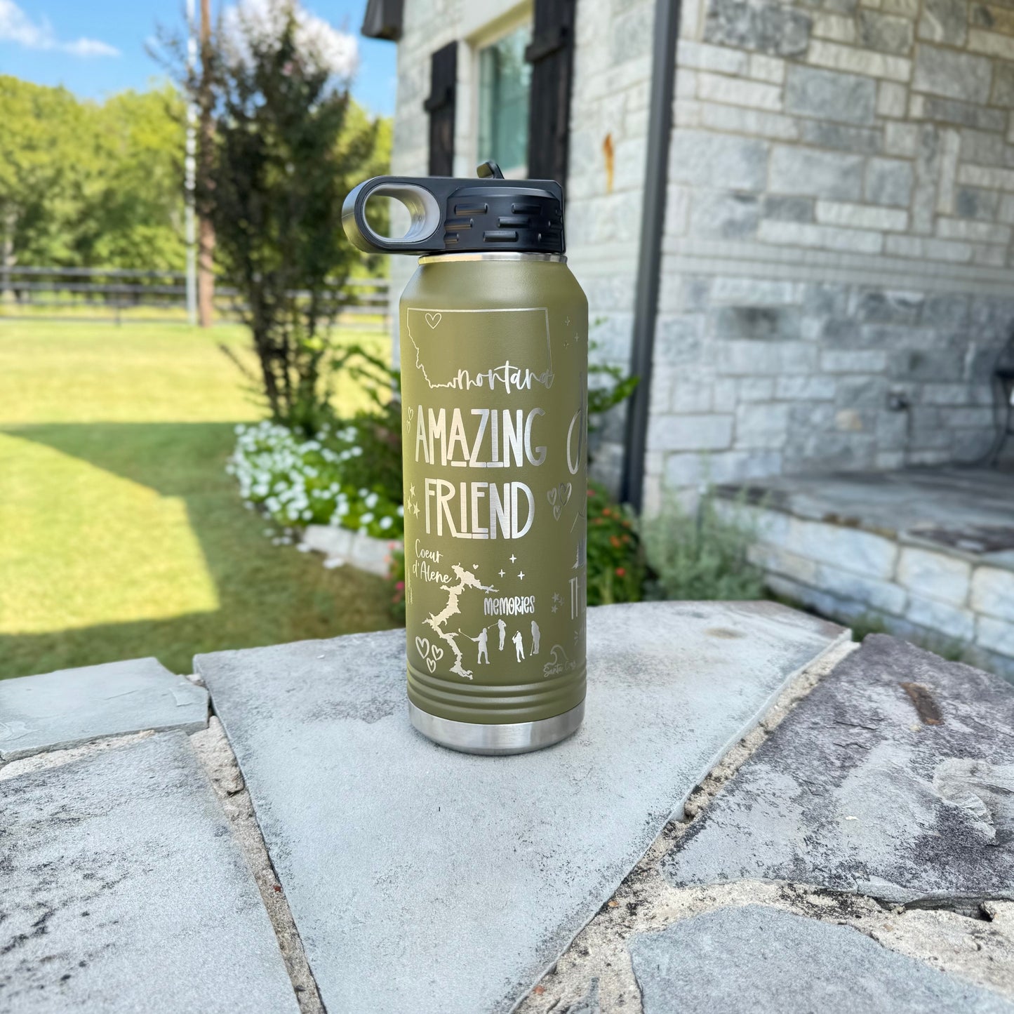 Personalized Engraved Water Bottle
