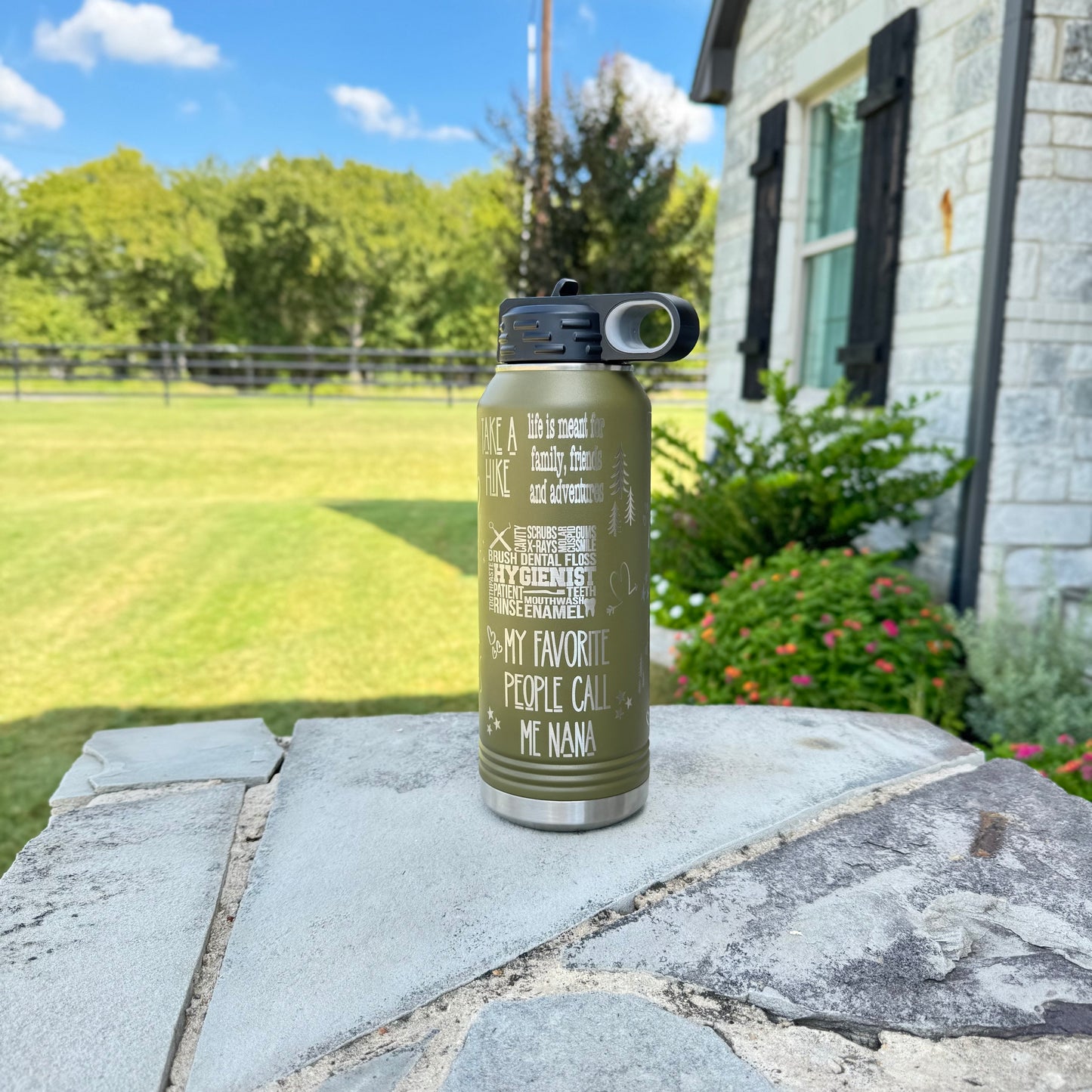 Personalized Engraved Water Bottle