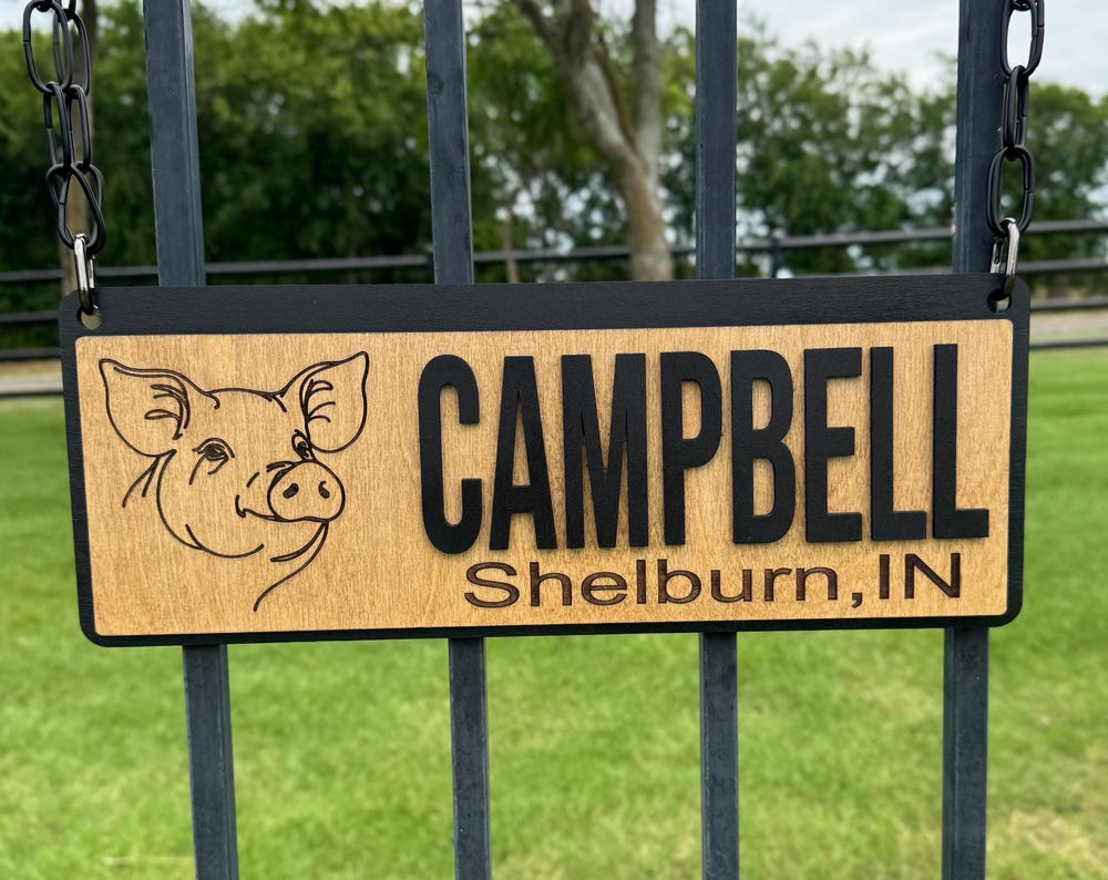 Stall Sign for FFA, 4H Projects or Barn Animal