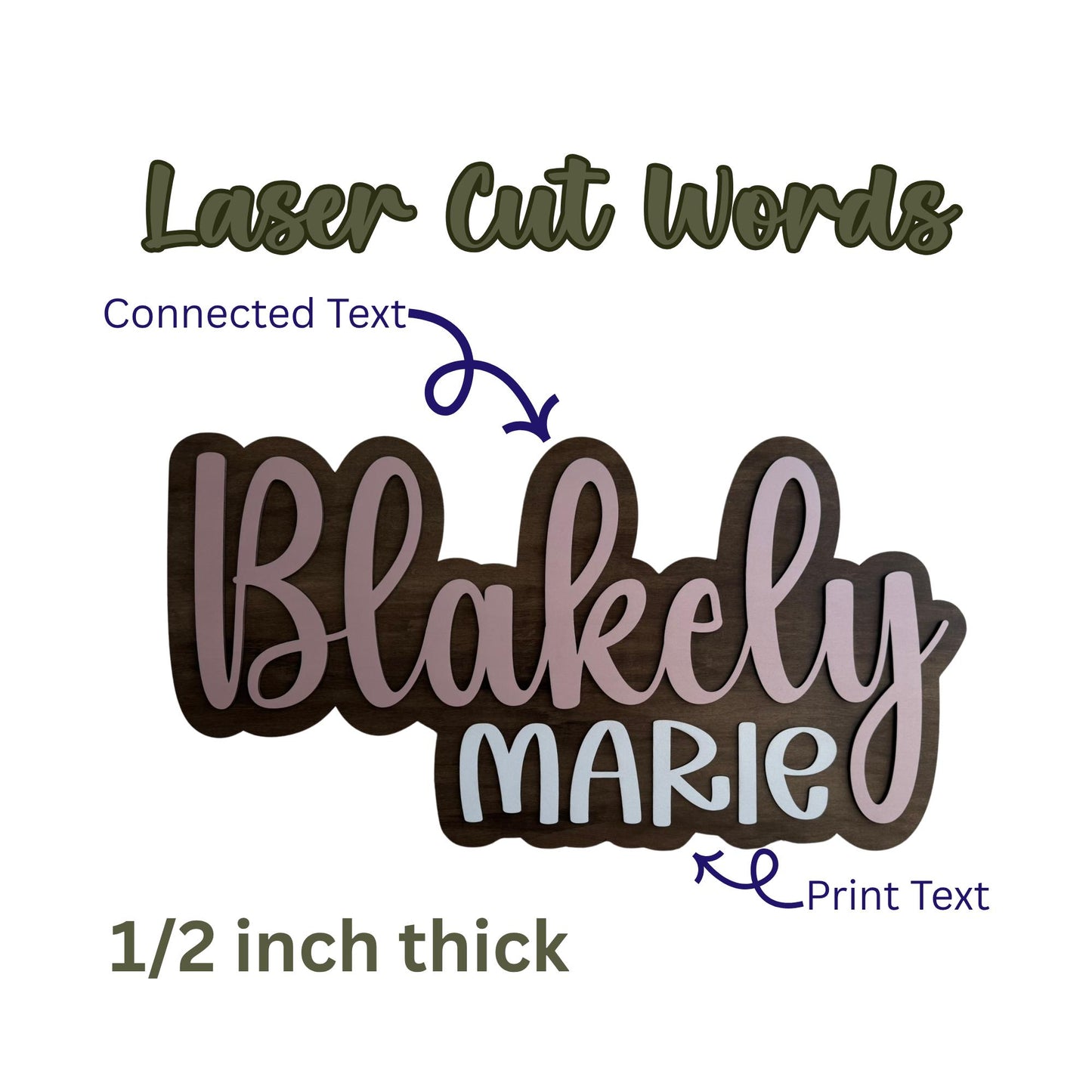 Wooden Connected Laser Cut Wood for Custom Signs