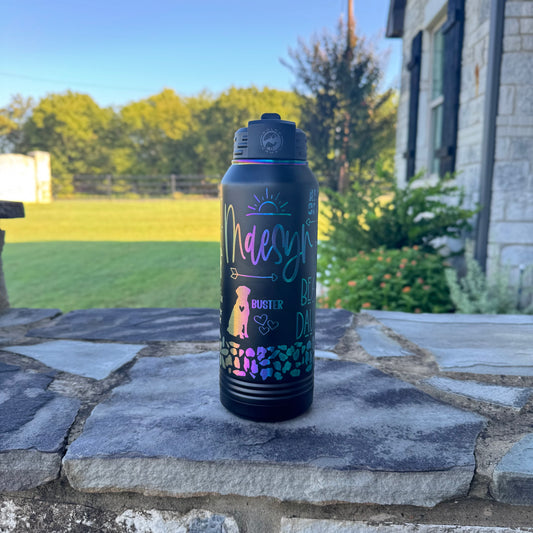 Personalized Engraved Water Bottle