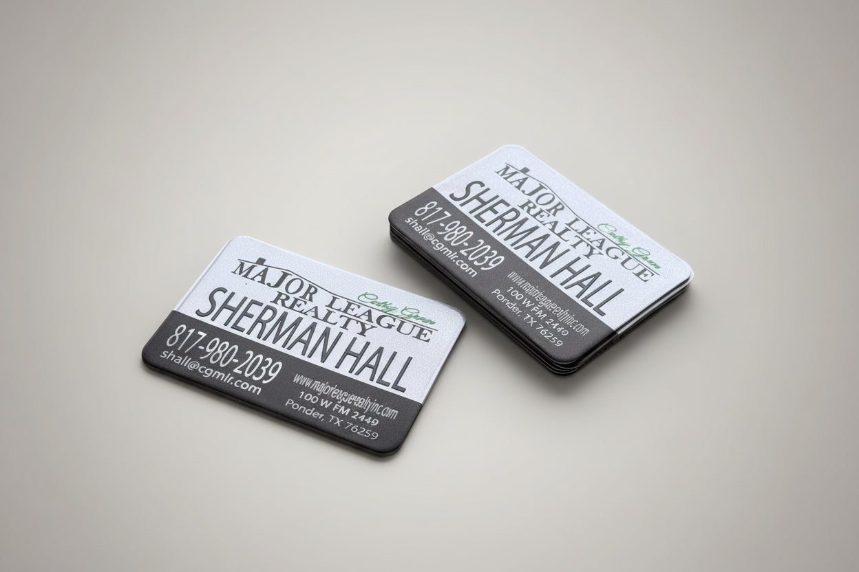 Custom UV Printed Textured Magnetic Business Cards | Premium Branded Magnets for Small Business Marketing