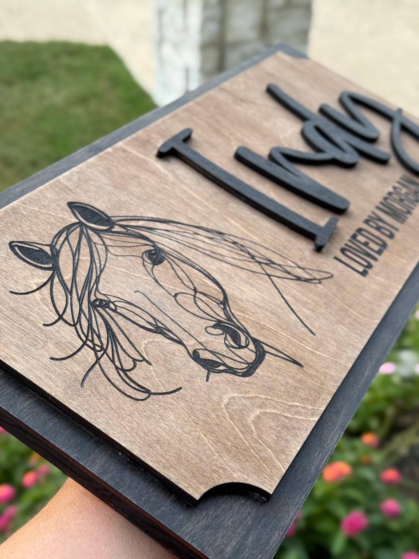 Custom Horse Stall Sign — Personalized Barn & Equestrian Decor