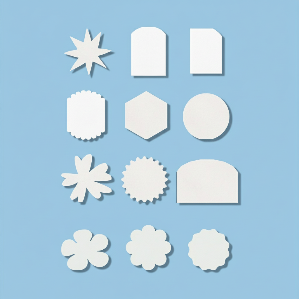 White Acrylic Shape Cut Out Examples
