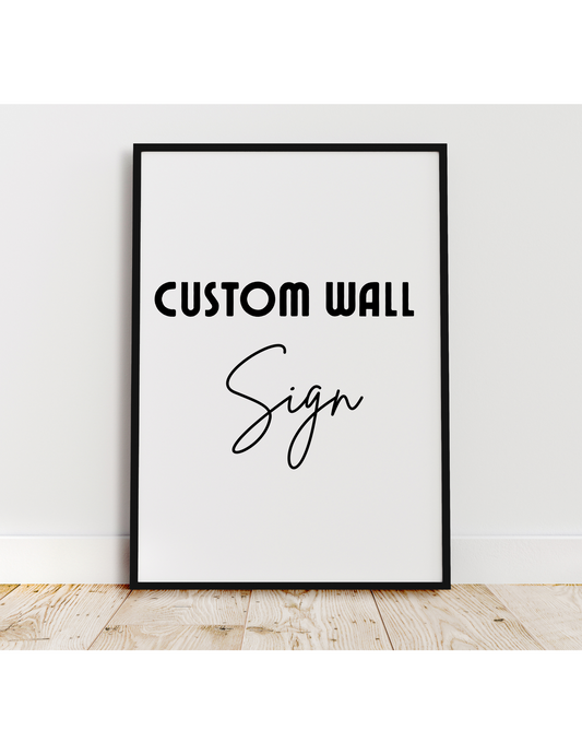 Business Logo Custom Wall Sign