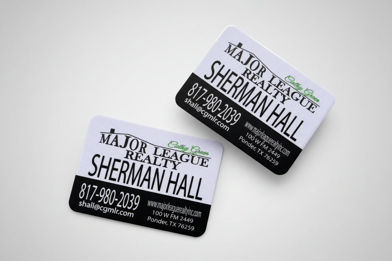 Custom UV Printed Textured Magnetic Business Cards | Premium Branded Magnets for Small Business Marketing