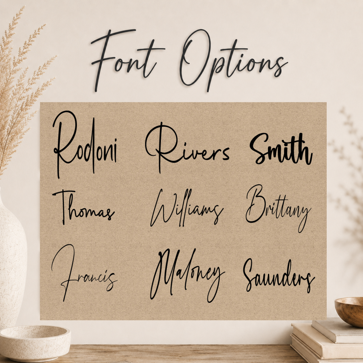 Personalized Family Name Wall Sign — Custom Wood Last Name Decor & Wedding Gift