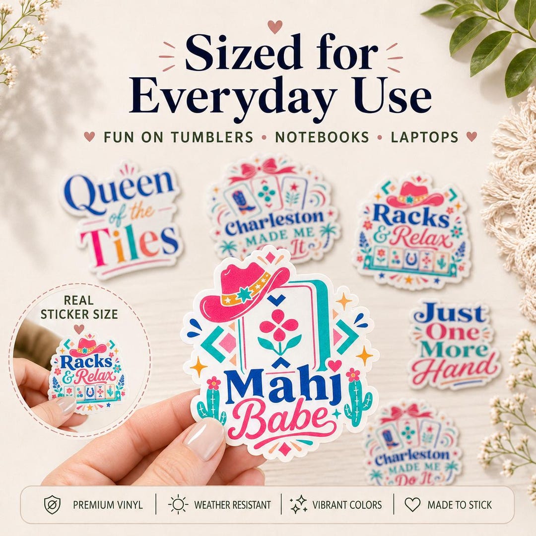 Mahjong sticker collection Set A