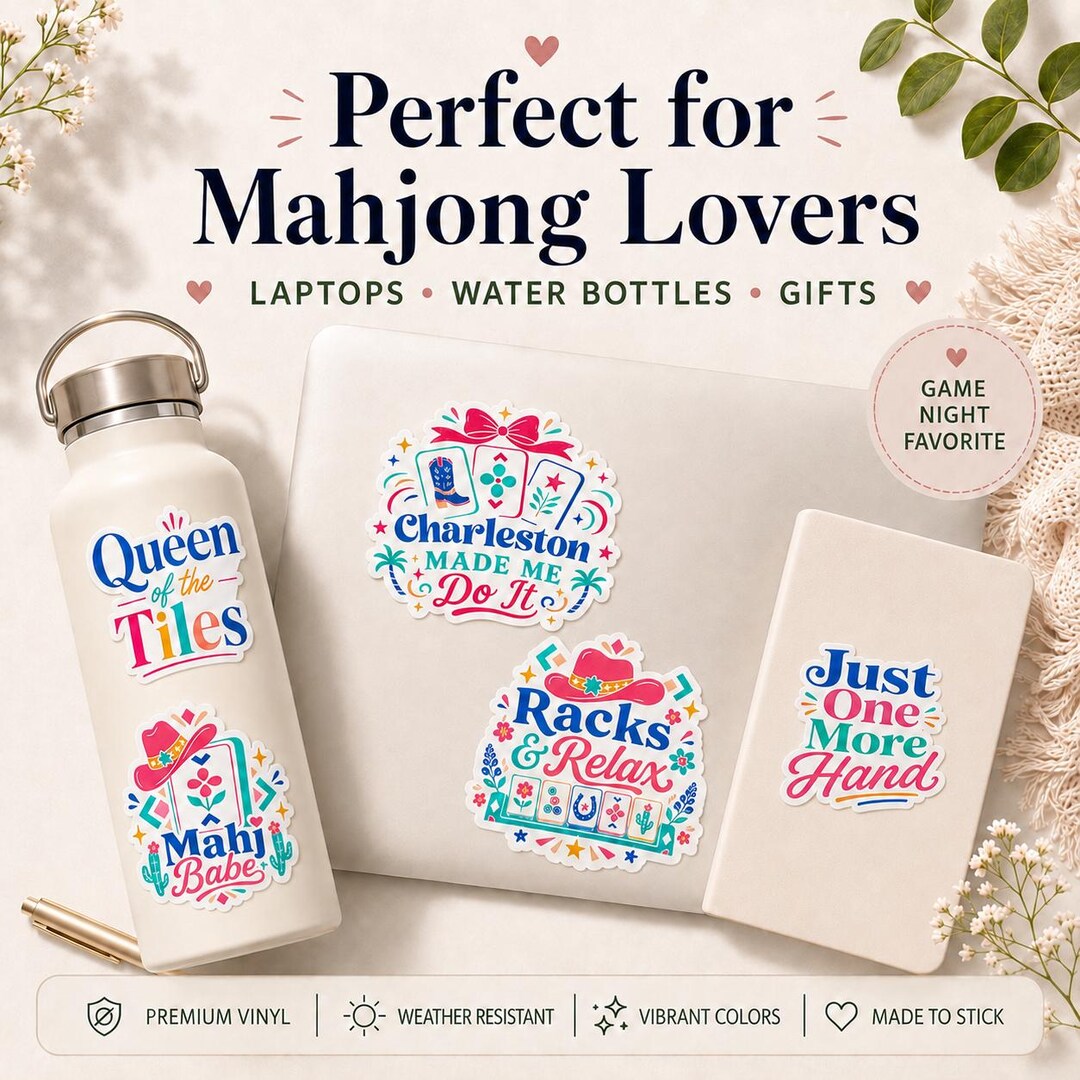 Mahjong sticker collection Set B