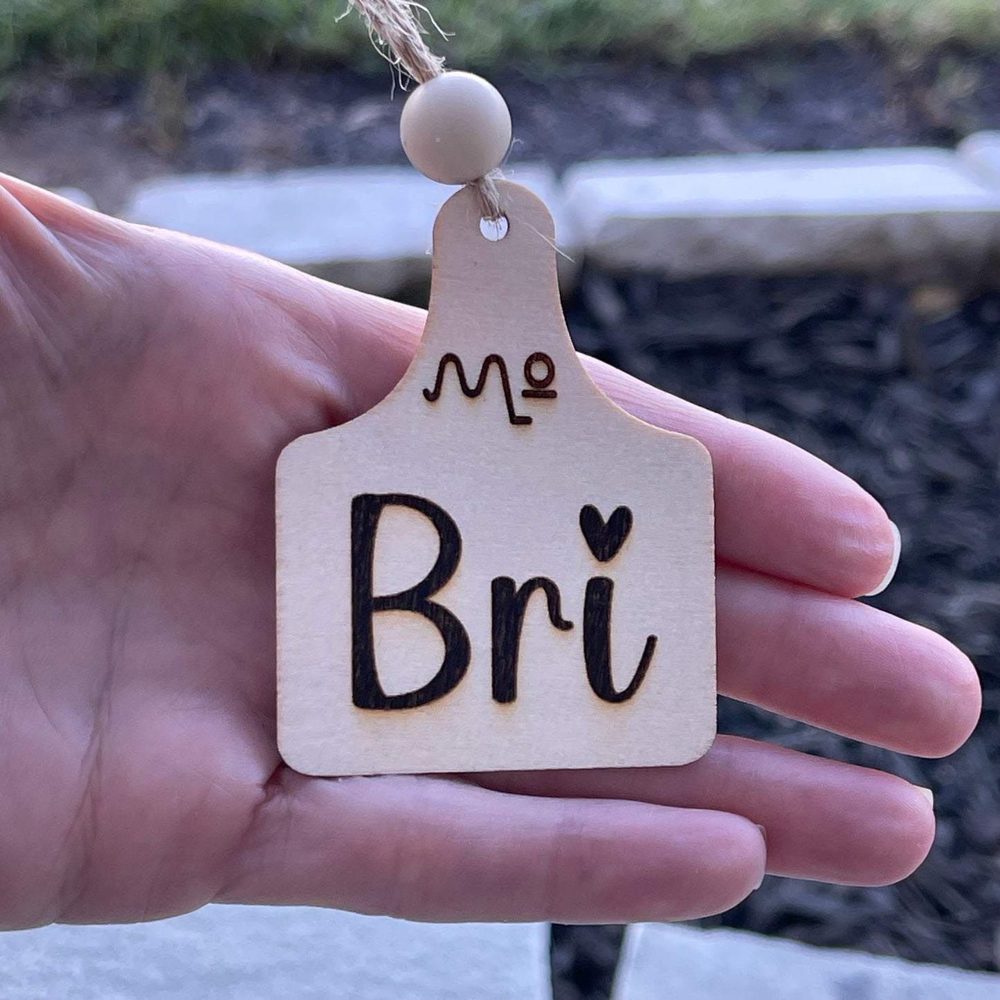 Wooden Gift Tag Custom Engraved