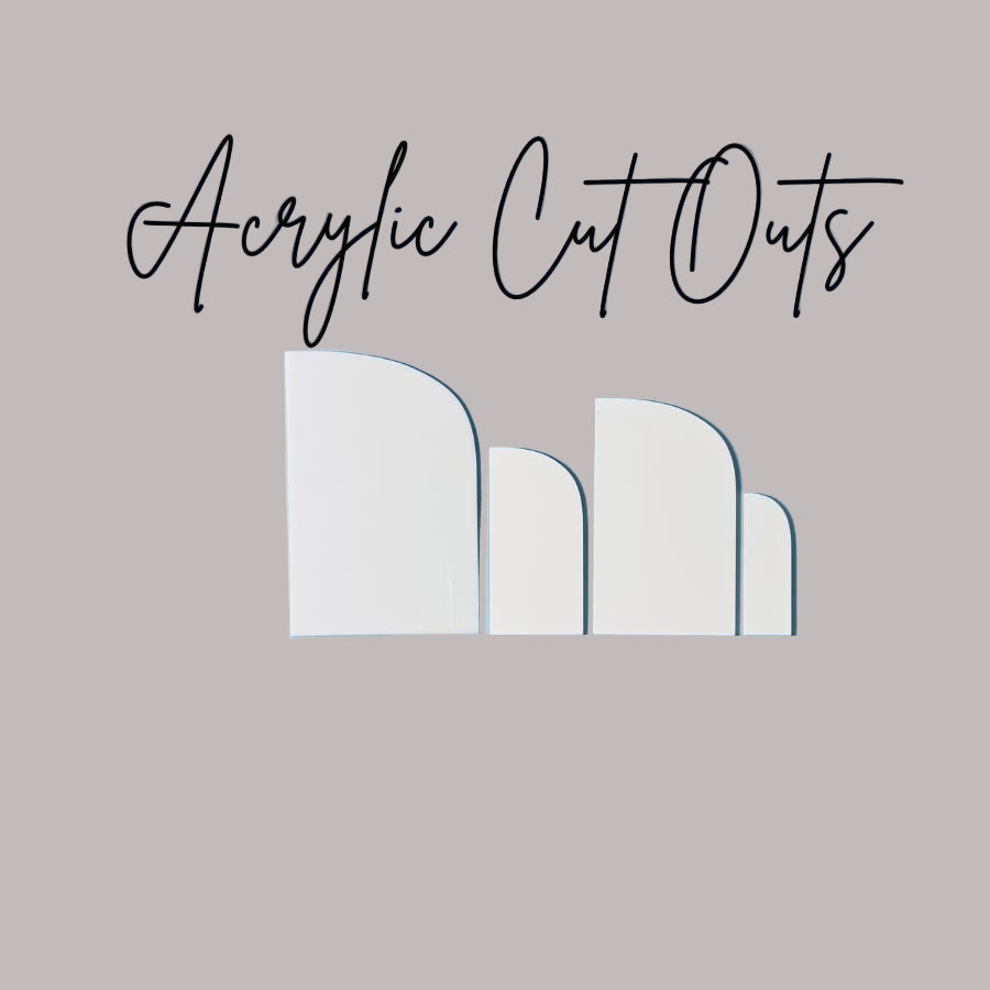 Half Arch Acrylic Blanks for Sublimation or UV Printing