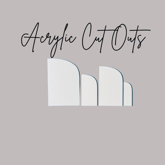 Half Arch Acrylic Blanks for Sublimation or UV Printing