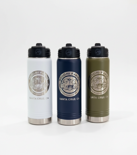 Custom Business Logo Engraved Water Bottle — Corporate Branded Gift